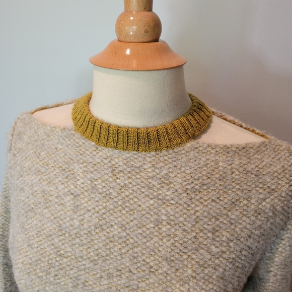 Eckhaus Latta Baby Alpaca Hand Knit Cutout Clavicle Sweater SZ S - Picture 4 of 10